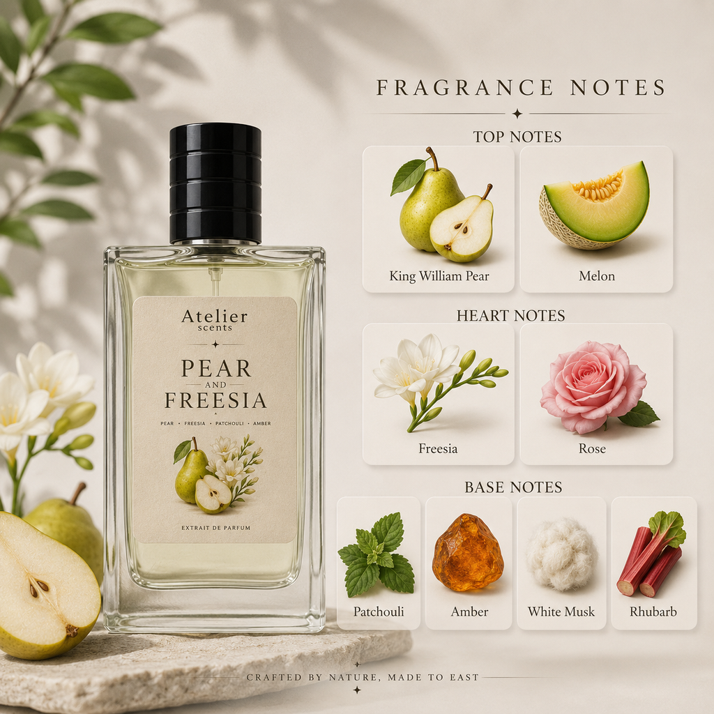 PEAR AND FREESIA