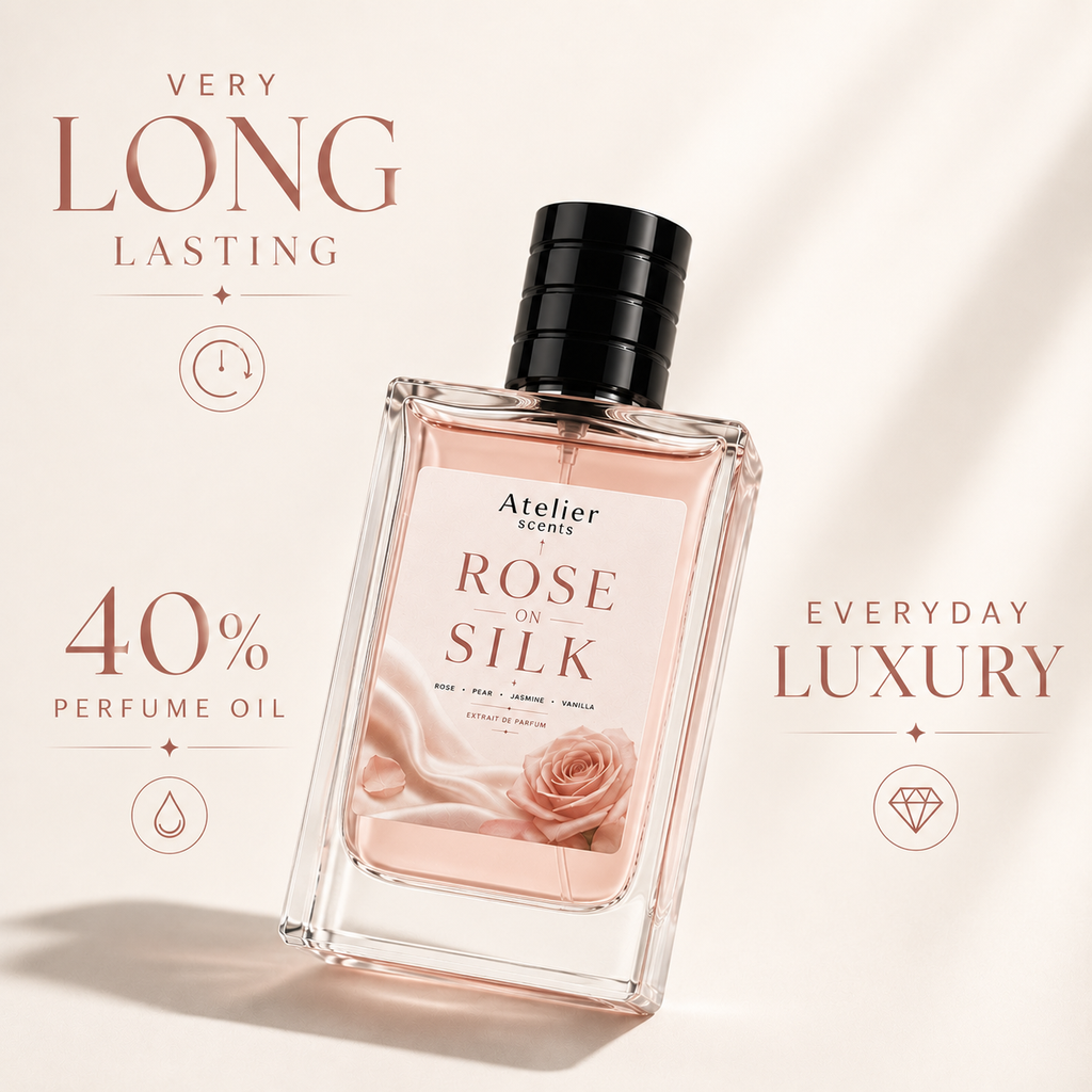 ROSE ON SILK