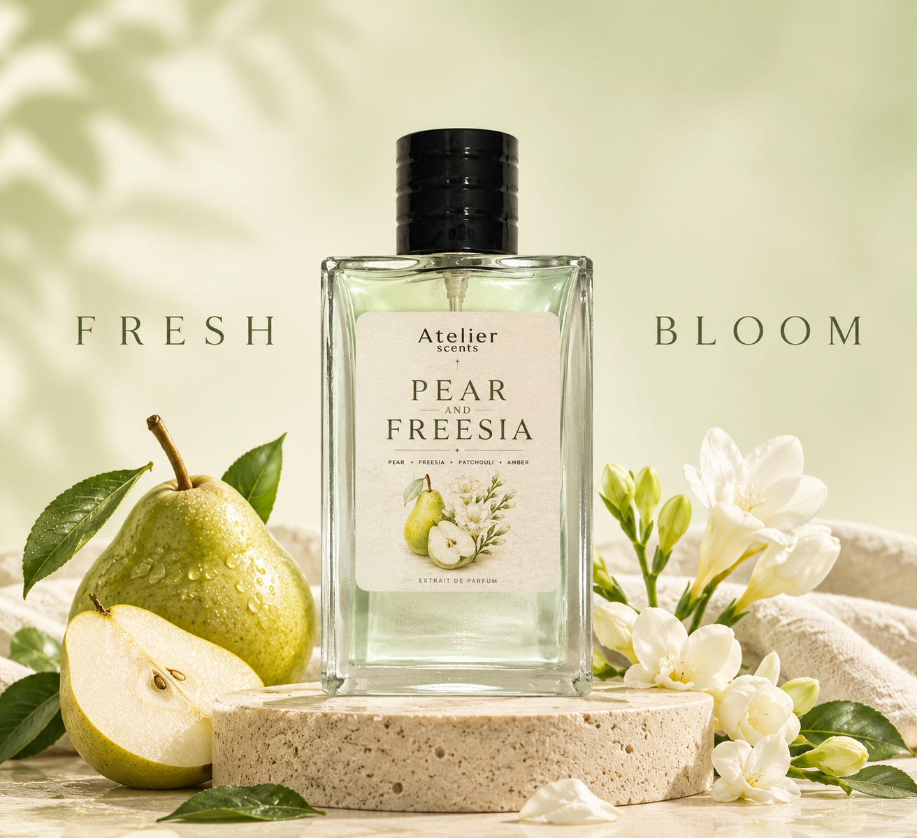 PEAR AND FREESIA